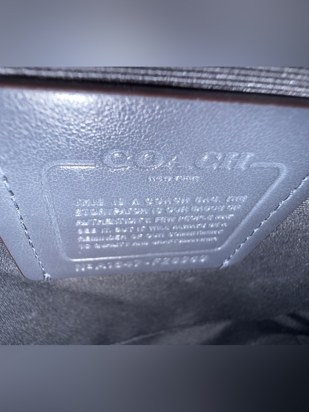 Authentic Coach Brown Signature Canvas Tote with Leather Trim. - Picture 5 of 6